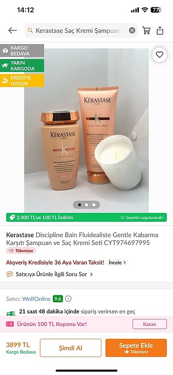 Diğer Kerastase şampuan ve saç kremi