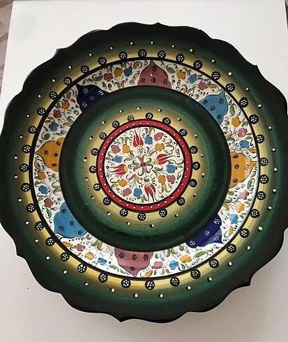 Diğer 31 cm el işi çini tabak