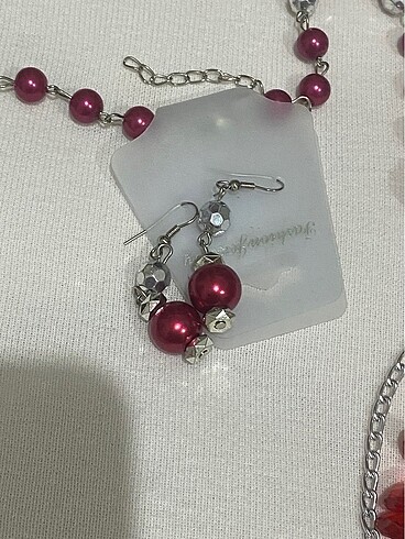  Beden Kolye ve küpe set