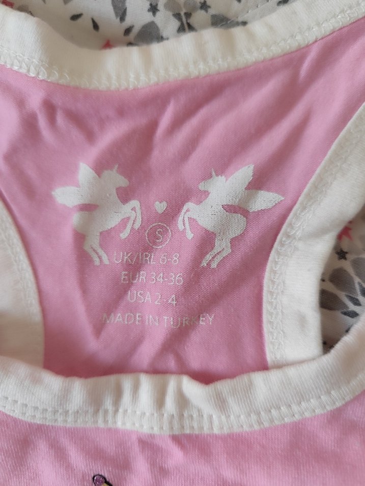 Kız Çocuk Pembe Dantelli Baskılı Atlet - Görsel 3