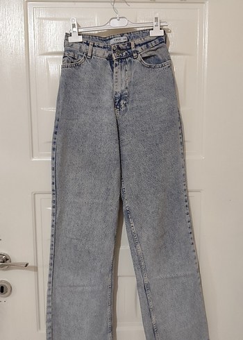 Gri Kadın Denim Normal Kesim Pantolon