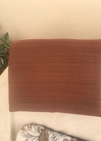 Kahverengi Bohem Tarzı Kadın Şal - Görsel 3