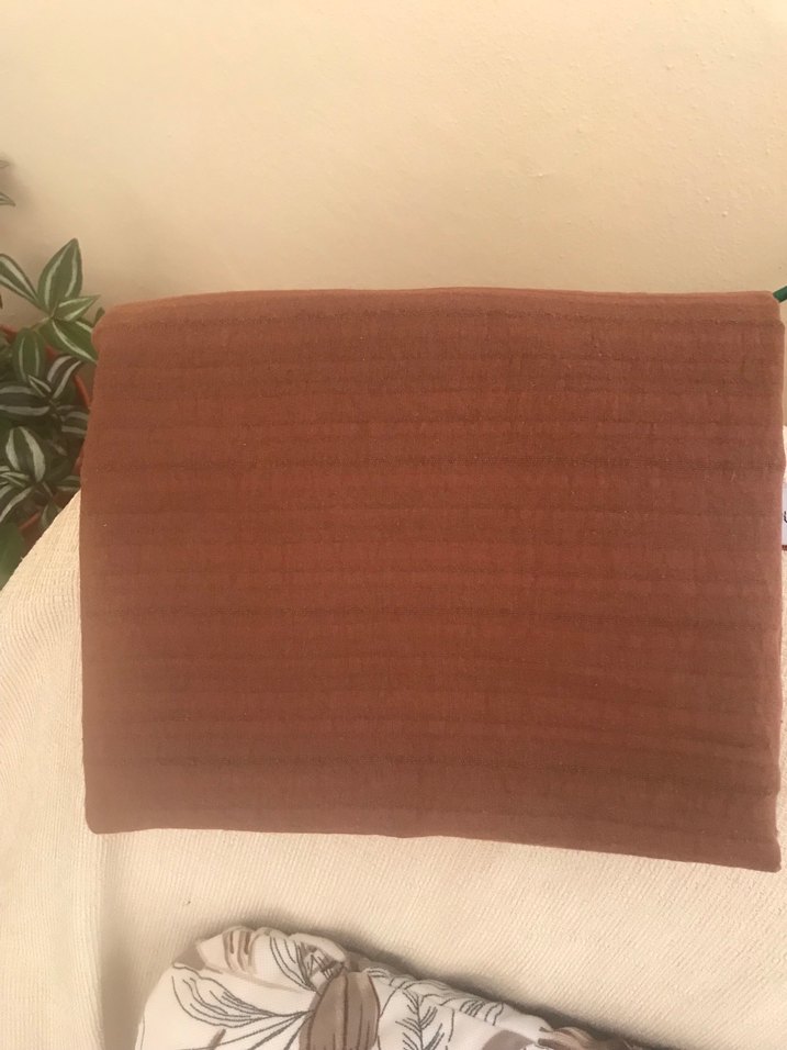 Kahverengi Bohem Tarzı Kadın Şal - Görsel 3