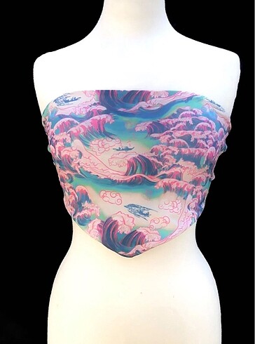 Bershka straplez crop
