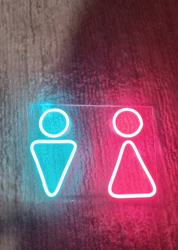 Beden çeşitli Renk Wc kadın erkek Renkli Neon lamba