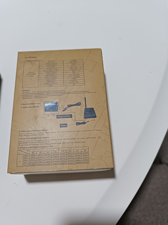 5.8G 40CH Alıcı ve Verici Seti kablosuz ses ve görüntü aktarıcı - Görsel 5