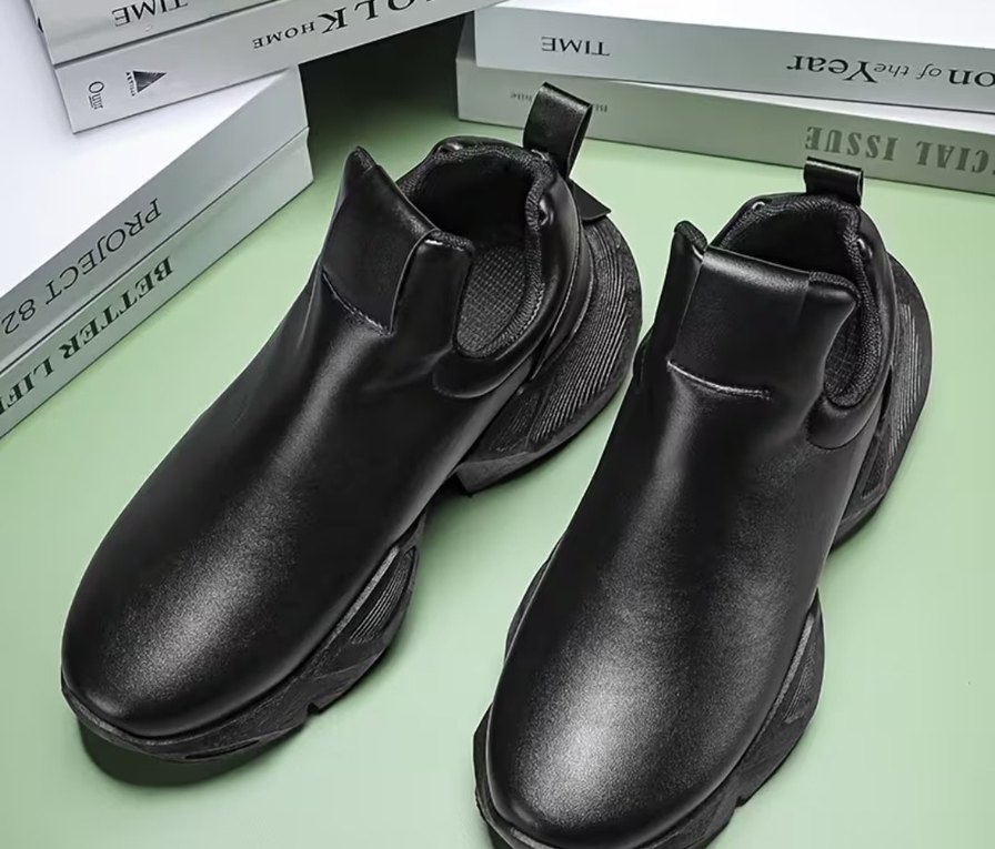 Erkek bot siyah biker - Görsel 5