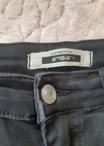 Zara Siyah Regular Fit Denim Pantolon