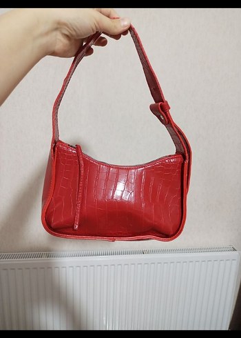 Kırmızı Kroko Kadın Çanta - Görsel 5