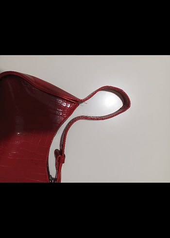 Kırmızı Kroko Kadın Çanta - Görsel 4