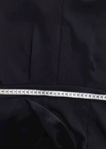 Siyah Saten Detaylı Kadın Uzun Kollu Tulum - Görsel 7