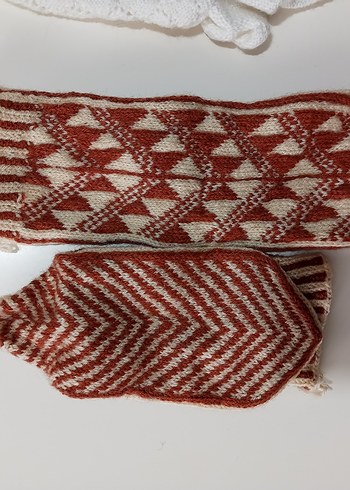 Motifli Çeyizlik Uzun Patik Çorap - Görsel 2