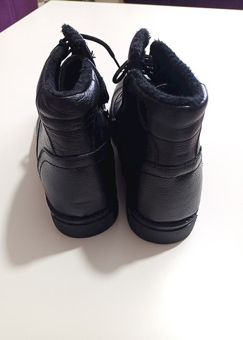 Siyah İçi Kürklü Erkek Deri Bot - Görsel 5