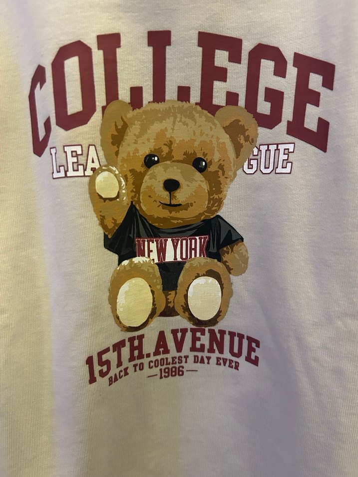 Kız Çocuk Baskılı Sweatshirt ve Eşofman Takımı - Görsel 2