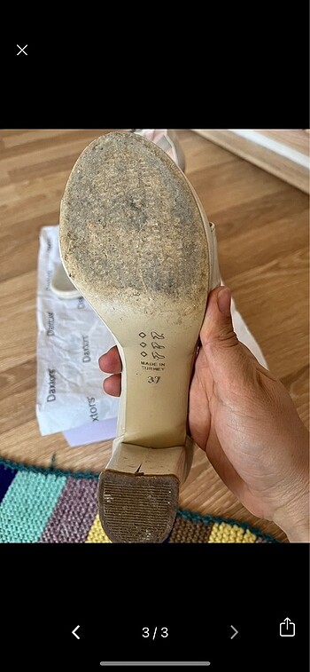 37 Beden Tek bantlı sandalet ayakkabı