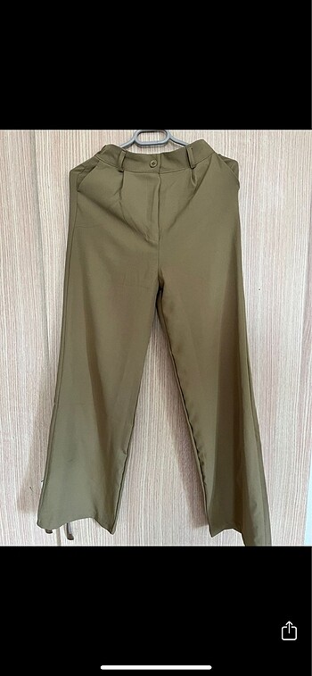 Şık beli lastikli kumaş pantolon