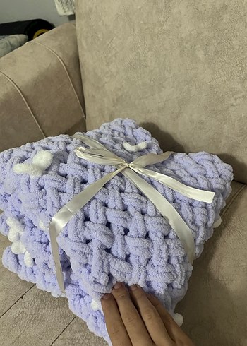 Puffy kalp detaylı bebek battaniyesi - Görsel 2