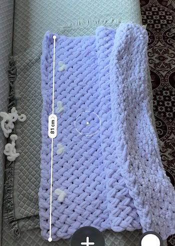 Puffy kalp detaylı bebek battaniyesi - Görsel 4