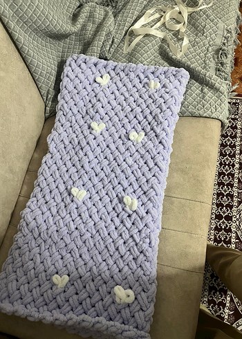 Puffy kalp detaylı bebek battaniyesi - Görsel 3