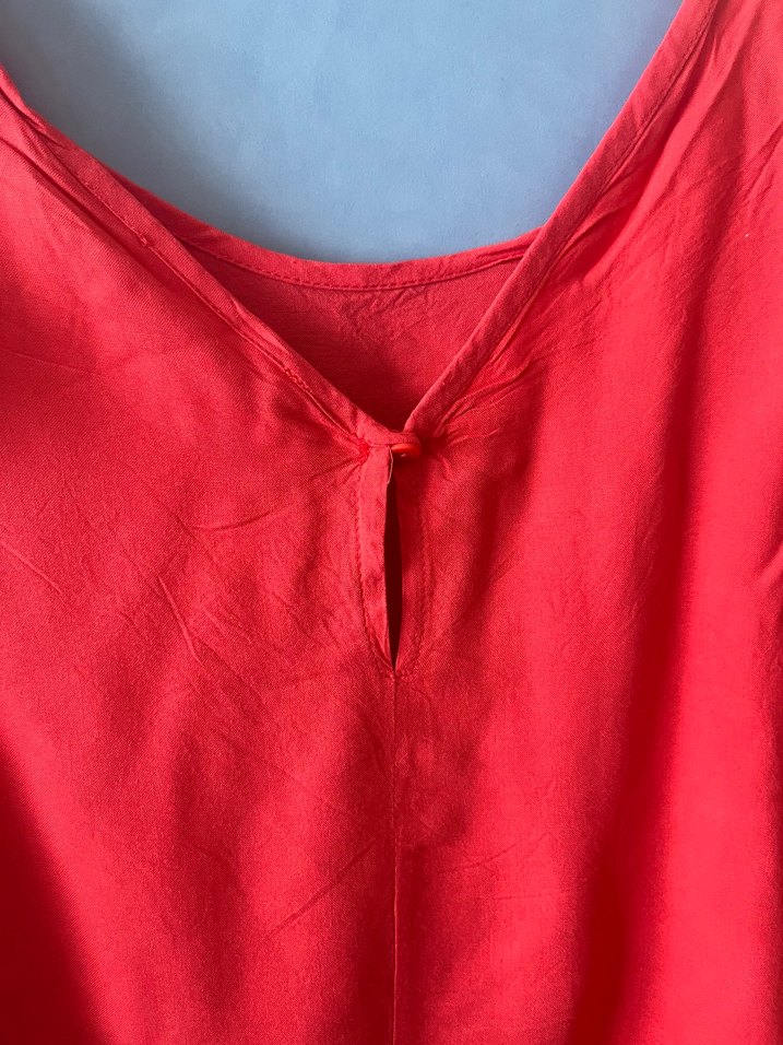 Fulya  yuvarlak Yaka Kısa Kollu  Bluz - Görsel 3