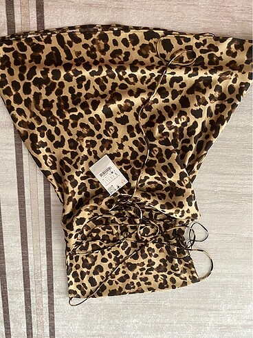 s Beden kahverengi Renk Zara leopar elbise