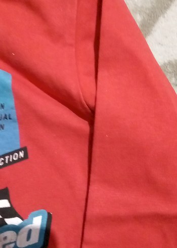 Erkek Çocuk Kırmızı Baskılı Sweatshirt - Görsel 2