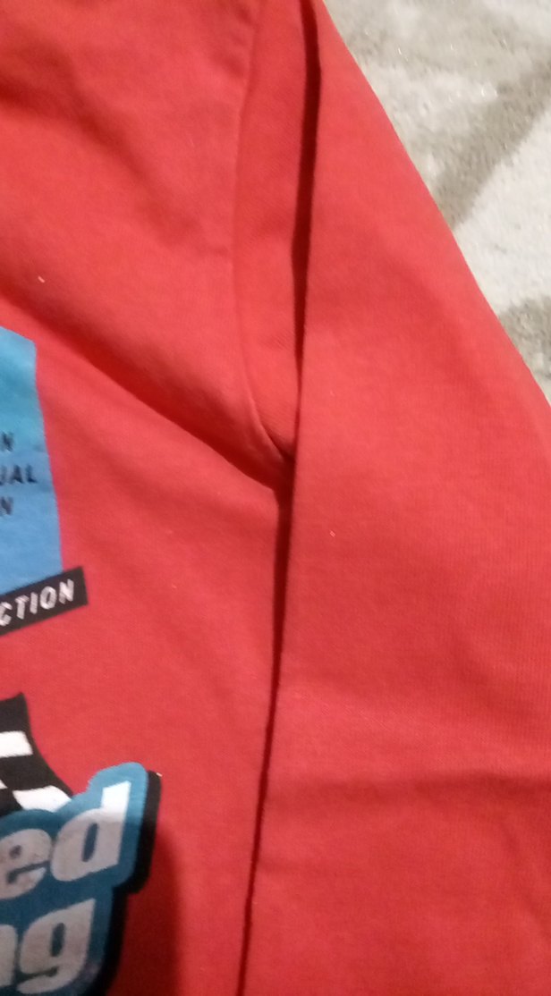 Erkek Çocuk Kırmızı Baskılı Sweatshirt - Görsel 2