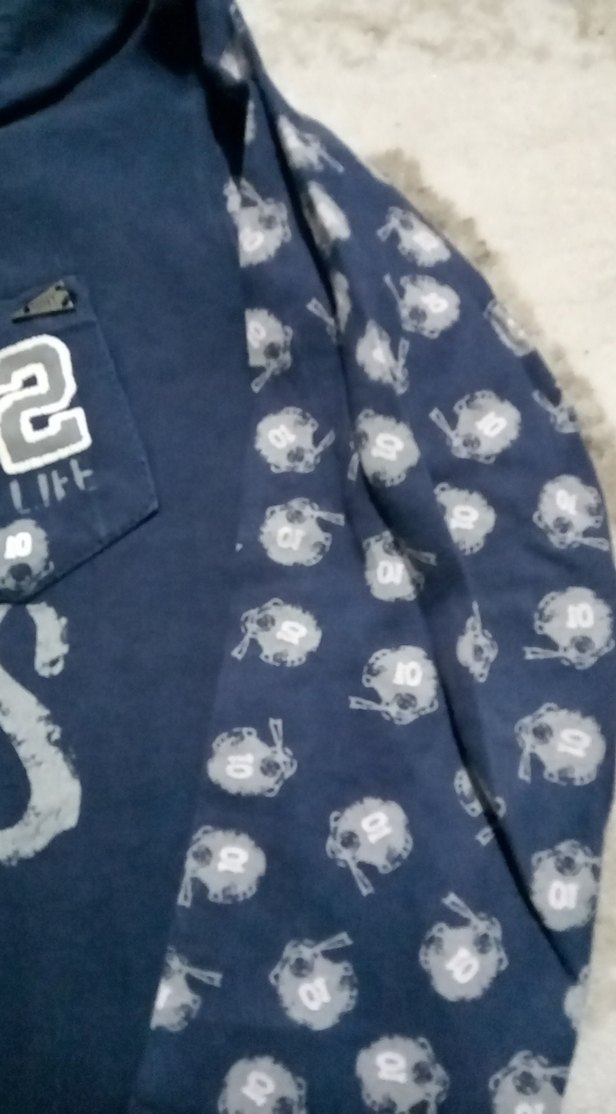 Erkek Çocuk Mavi Baskılı Sweatshirt - Görsel 3