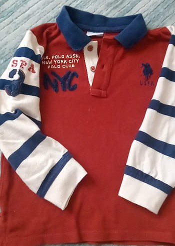 Uzun Kollu Kırmızı Erkek Polo Tişört - Görsel 2