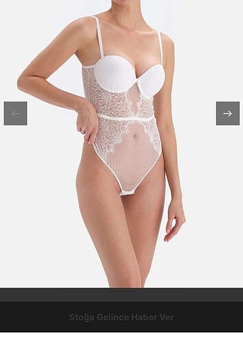 Dagi kadın bride dekolteli bodysuit içi kırmızı 