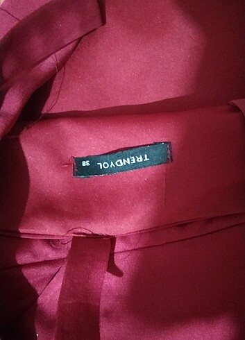 36 Beden bordo Renk Trendyol Milla Elbise