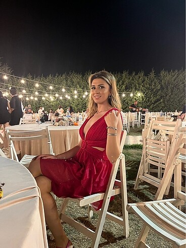 Zara Simli gece elbisesi
