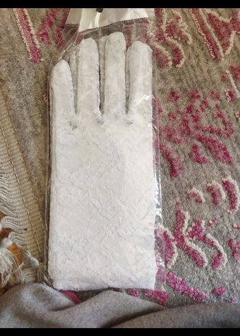 Beyaz Dantel gotik eldiven - Görsel 2