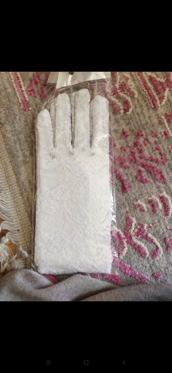 Beyaz Dantel gotik eldiven - Görsel 2