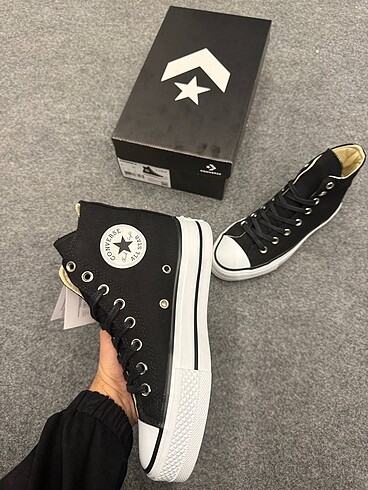38 Beden siyah Renk Converse platform