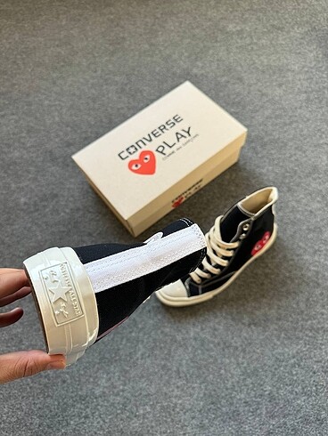 44 Beden siyah Renk Converse play comme