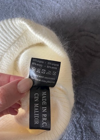 Yünlü Yumoş Örme Şapka Bere - Görsel 6