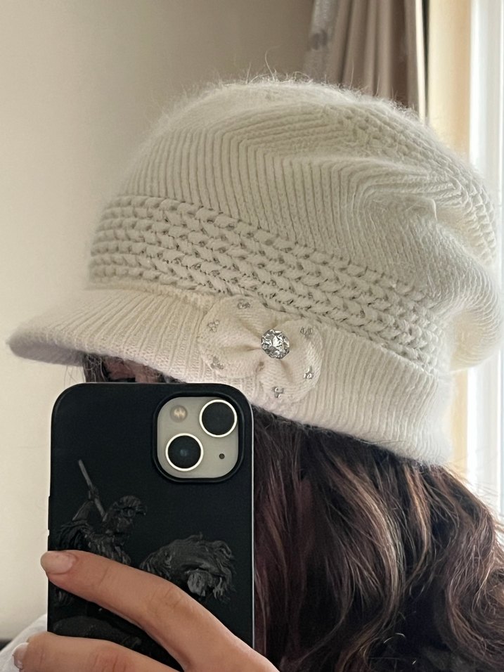 Yünlü Yumoş Örme Şapka Bere - Görsel 4