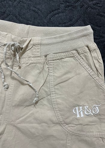 Bej Pamuk Rahat Kesim Kadın Şort - Görsel 3