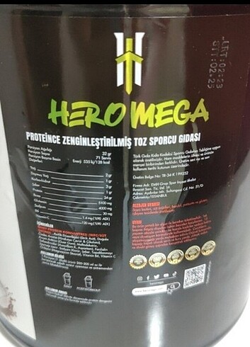 Hero Mega Protein tozu 