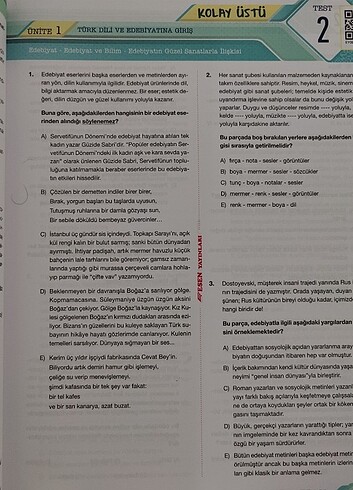 Beden Esen yayınları türk dili ve edebiyatı 9. Sınıf