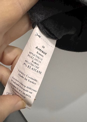 Gri Fermuarlı V Yaka Kadın Yelek - Görsel 2