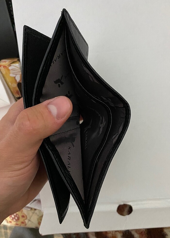 Karali erkek deri cuzdan - Görsel 4