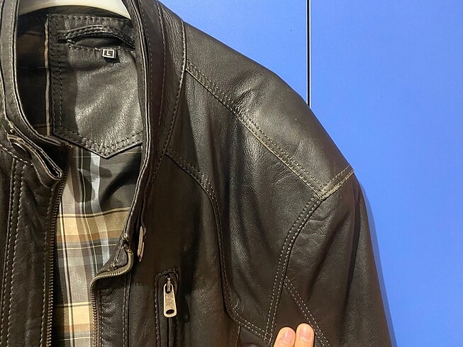 DANA DERİSİ ERKEK DERİ CEKET - Görsel 6