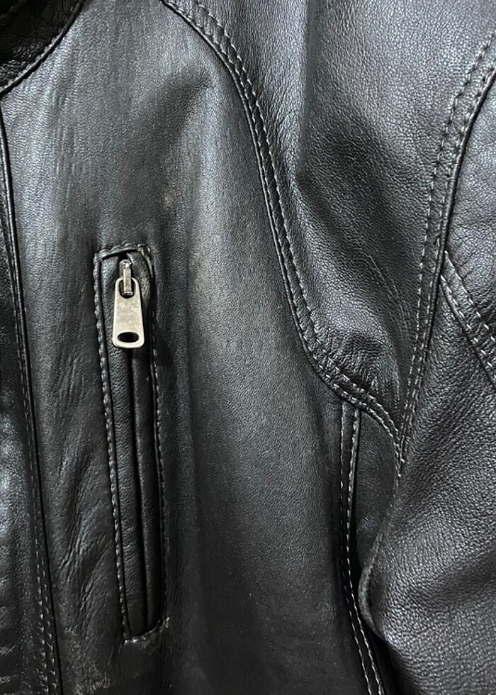 DANA DERİSİ ERKEK DERİ CEKET - Görsel 3