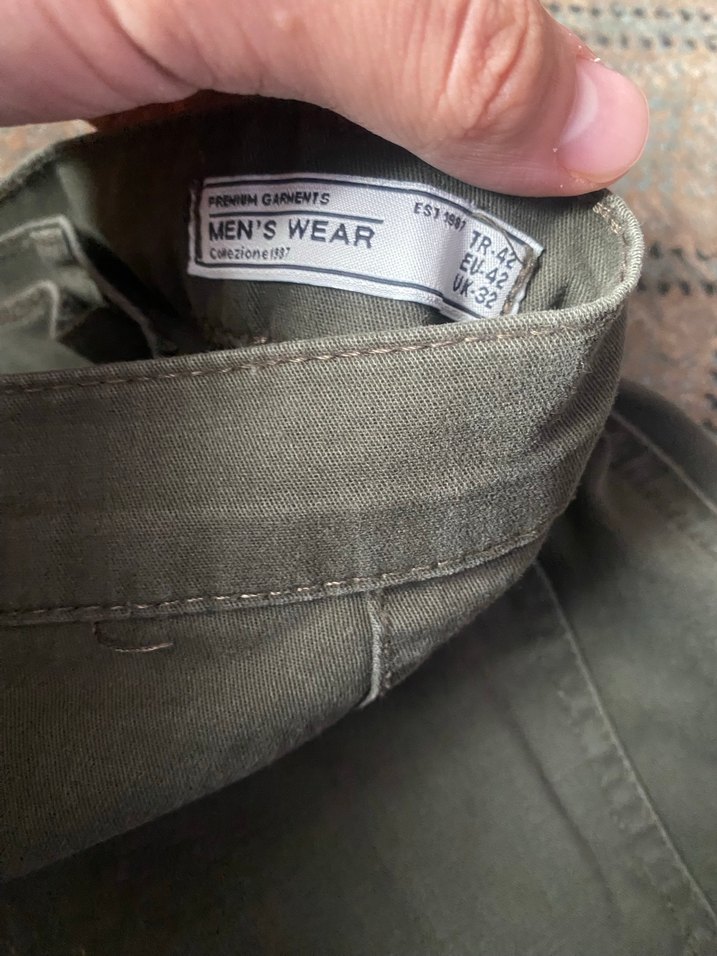 ERKEK HAKİ YAN CEPLİ PANTOLON - Görsel 3