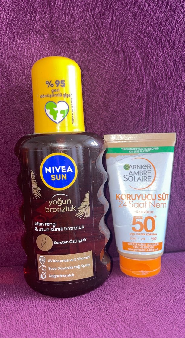 Nivea ve Garnier Güneş Koruyucu Seti SPF 50 - Görsel 2