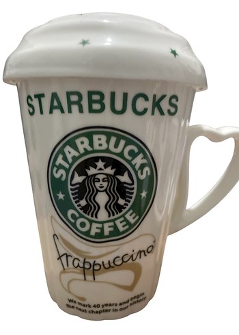 Starbucks Beyaz Seramik Frappuccino Kupa
