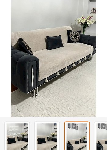 1 adet üçlü koltuk ortusu - Görsel 2