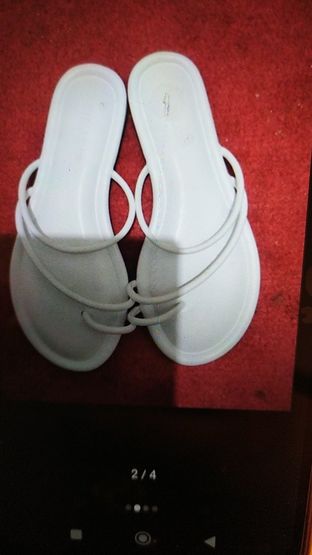 Beyaz Elastik Bantlı Stiletto Topuklu Terlik - Görsel 2